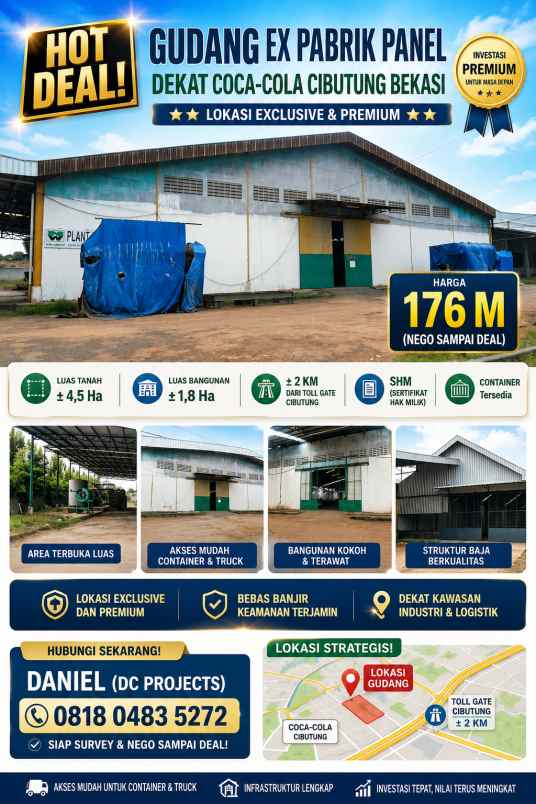 dijual ruko gudang kantor jl teuku umar