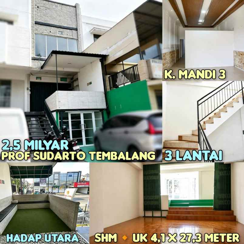 dijual ruko gudang kantor prof sudharto raya undip