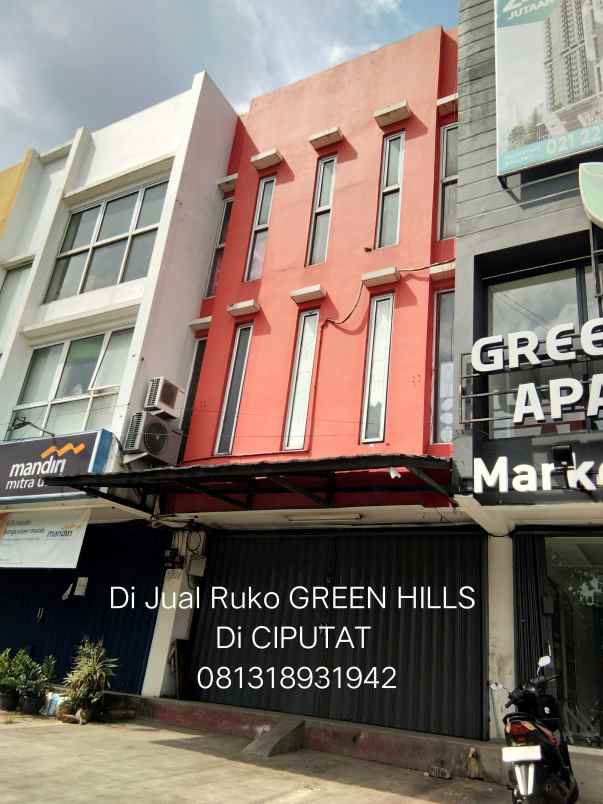 dijual ruko komersial bisnis di ciputat tangsel