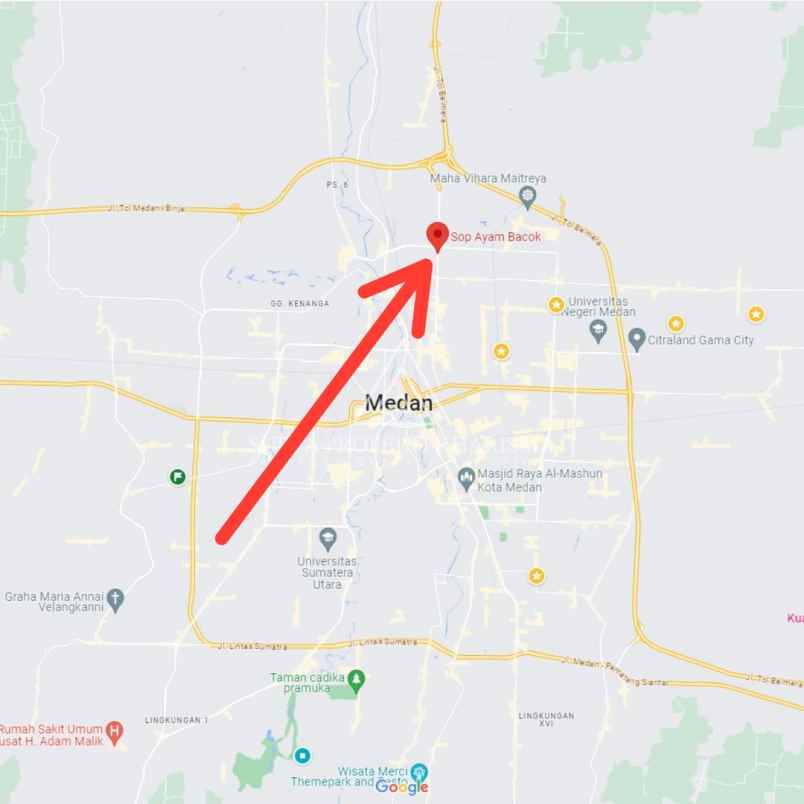 dijual ruko krakatau medan timur