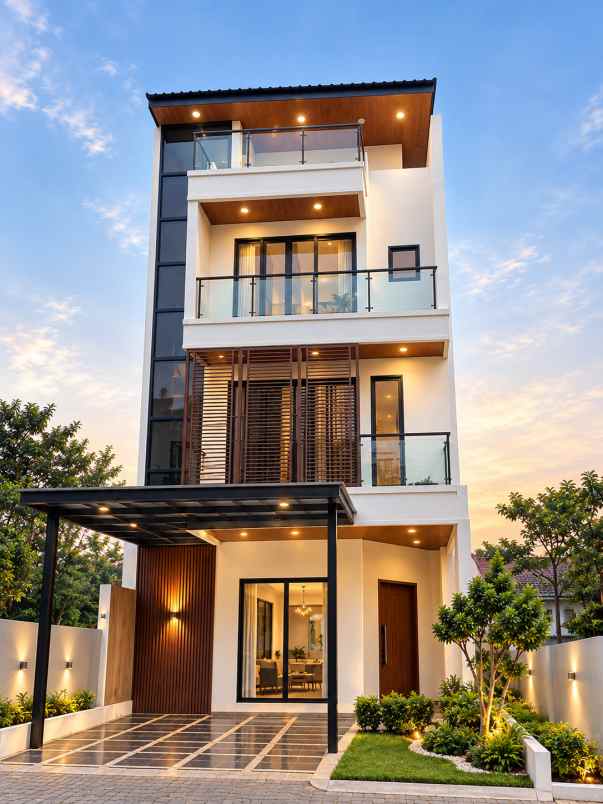 dijual rumah 3 lantai rooftop cilandak shm