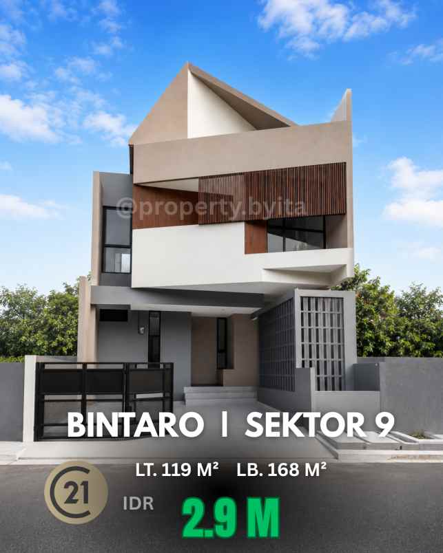dijual rumah bintaro sektor 9 tangerang