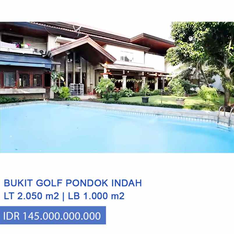 Dijual Rumah Mewah Di Bukit Golf Pondok Indah Jakarta Selatan