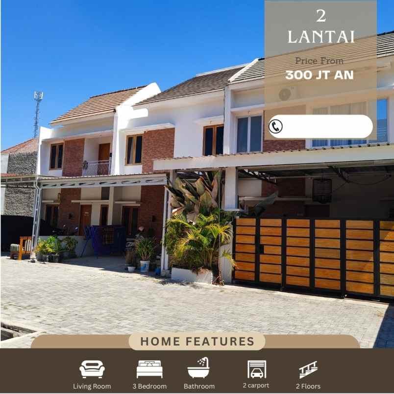 dijual rumah cantik modern dekat pondok pesantren