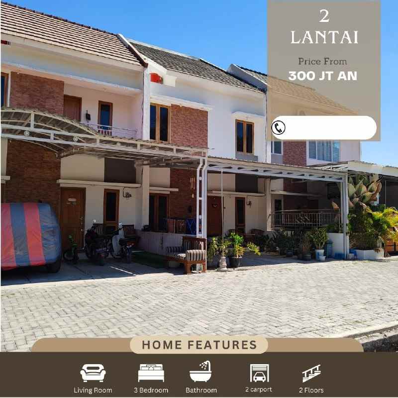 dijual rumah cantik modern dekat pondok pesantren