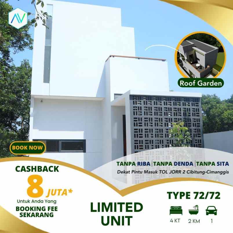 dijual rumah cileungsi jonggol kab bogor