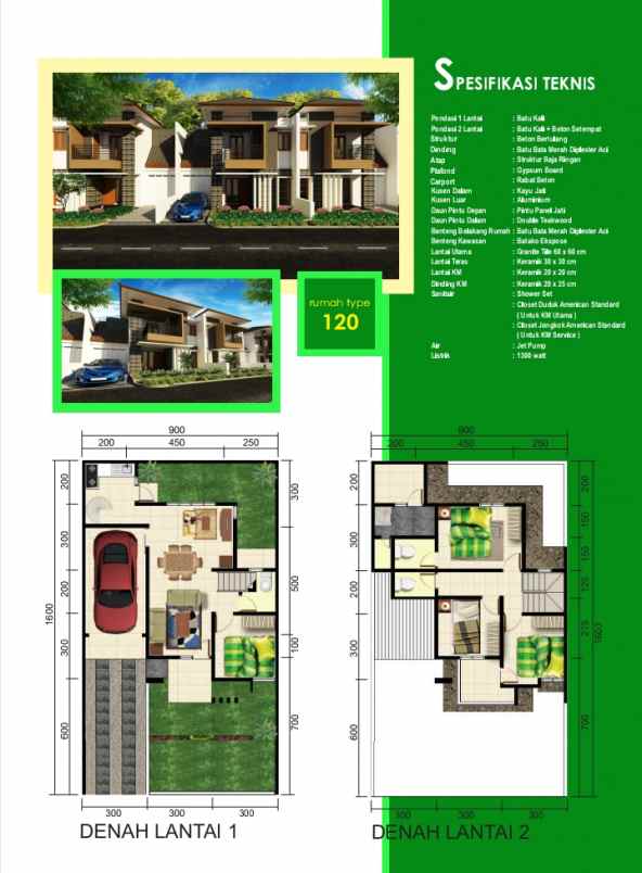 dijual rumah de green grande kel