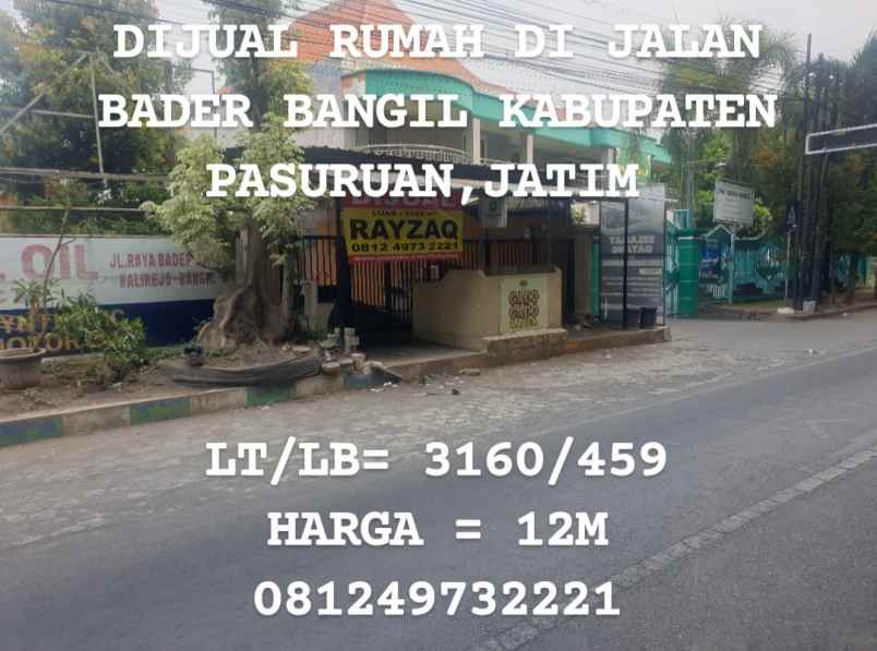 dijual rumah jalan bader bangil