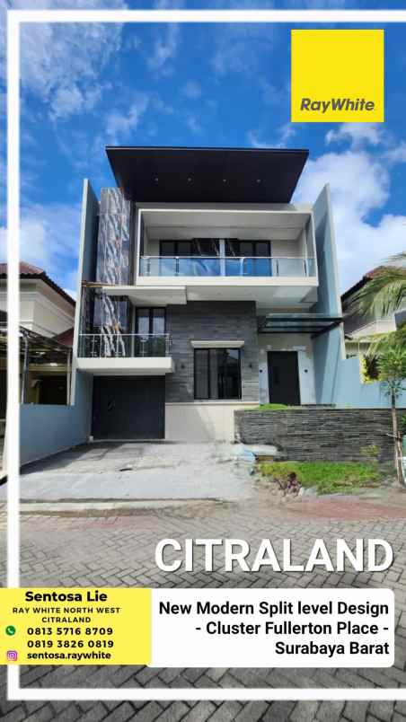 dijual rumah jalan fullerton place