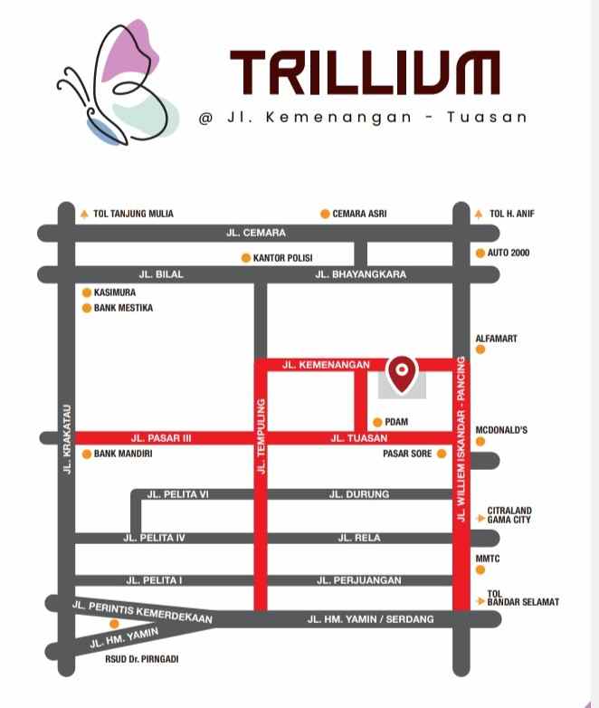 dijual rumah jalan kemenangan dekat