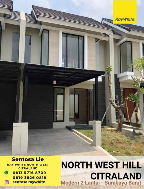dijual rumah jalan north west hill