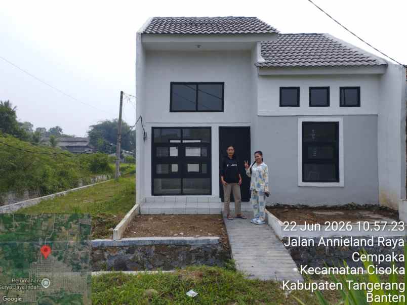 dijual rumah jalan raya megu cisoka