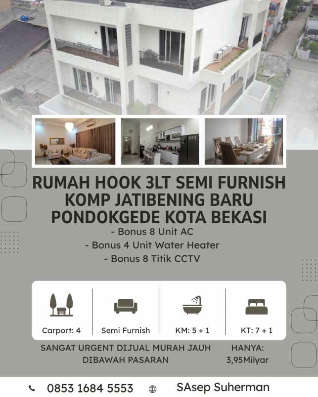 dijual rumah jatibening baru kota