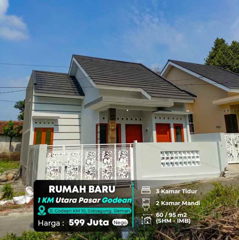 dijual rumah jl godean km 10