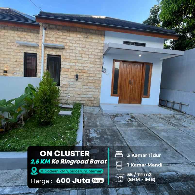 dijual rumah jl godean km 7