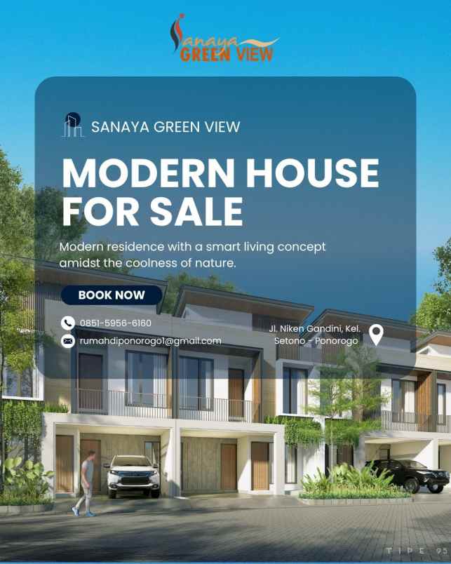 dijual rumah jl niken gandini