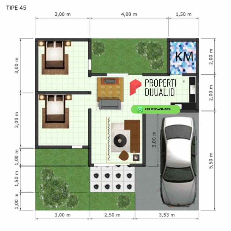 dijual rumah jl wates km 11 sedayu