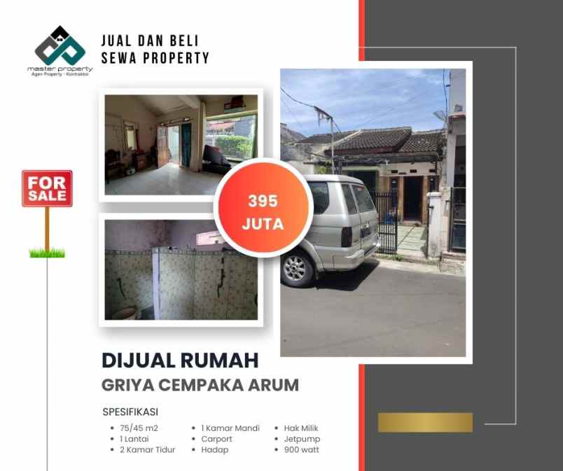 dijual rumah komplek griya cempaka arum