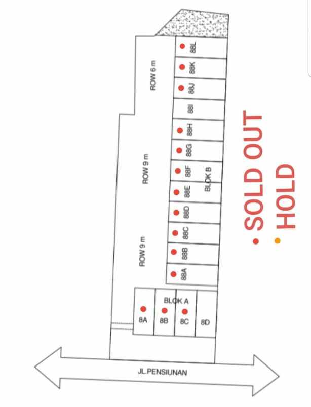 dijual rumah komplek mutiara gatsu