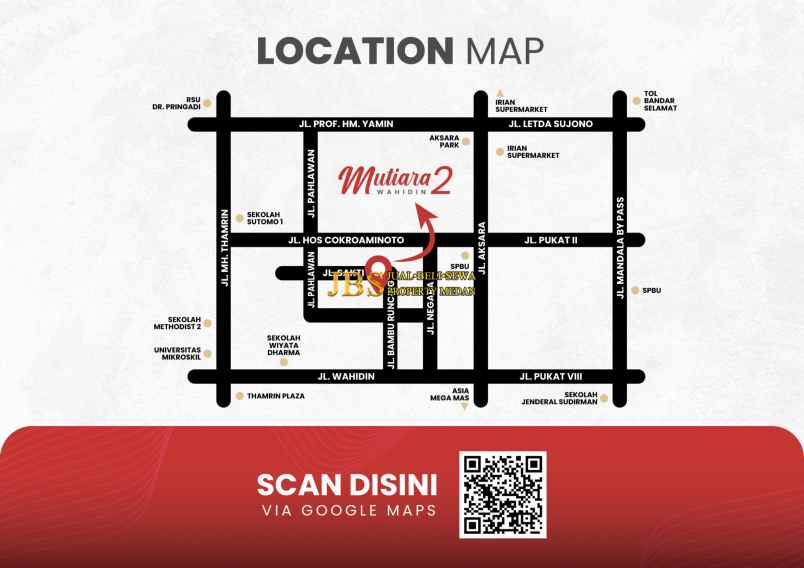 dijual rumah komplek mutiara wahidin 2