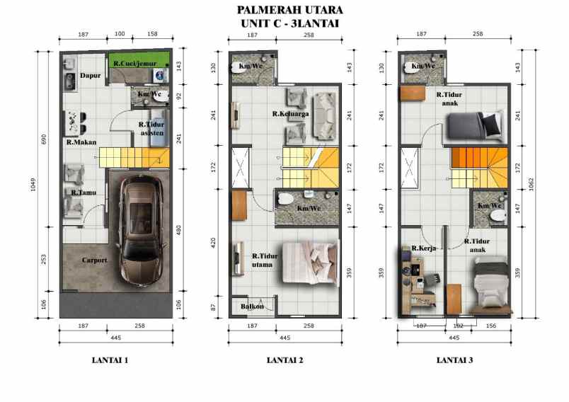 dijual rumah palmerah jaktim
