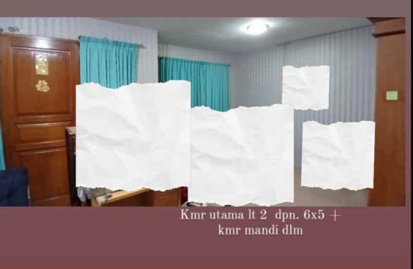 dijual rumah pelepah kelapa gading