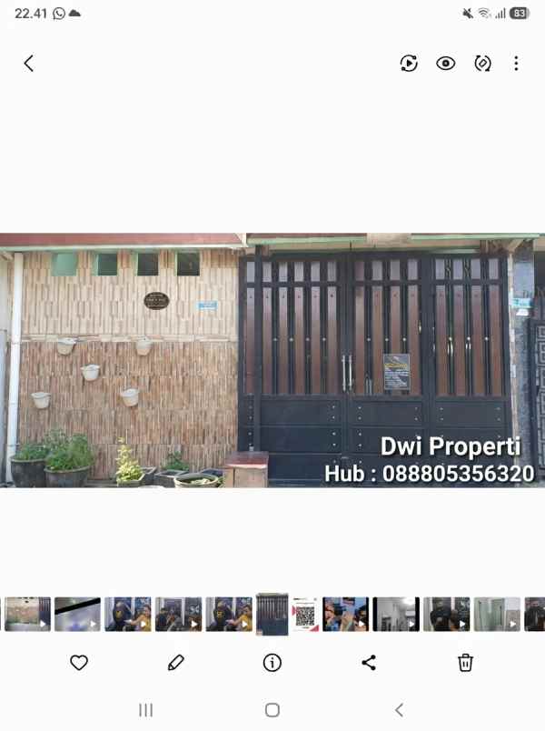dijual rumah perum harmoni kota