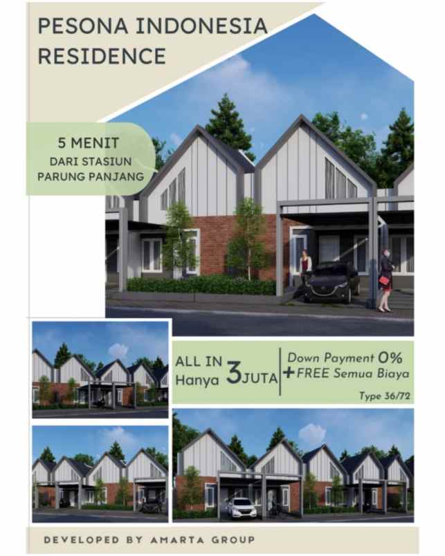 dijual rumah pesona indonesia residence