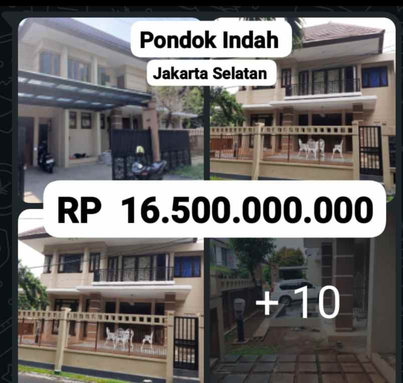dijual rumah pondok indah jakarta selatan