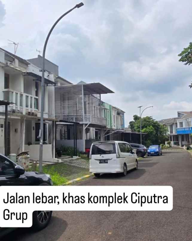 dijual rumah siap huni di citragran hadap taman