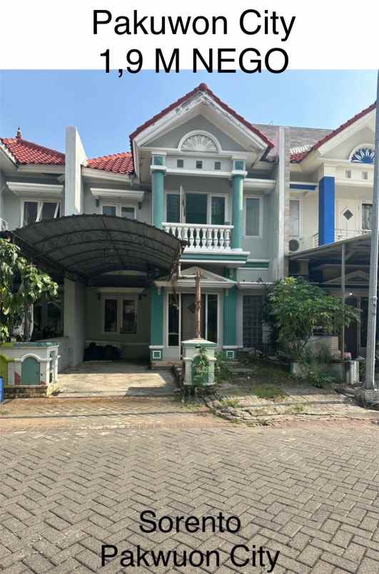 dijual rumah sorento pakuwon city