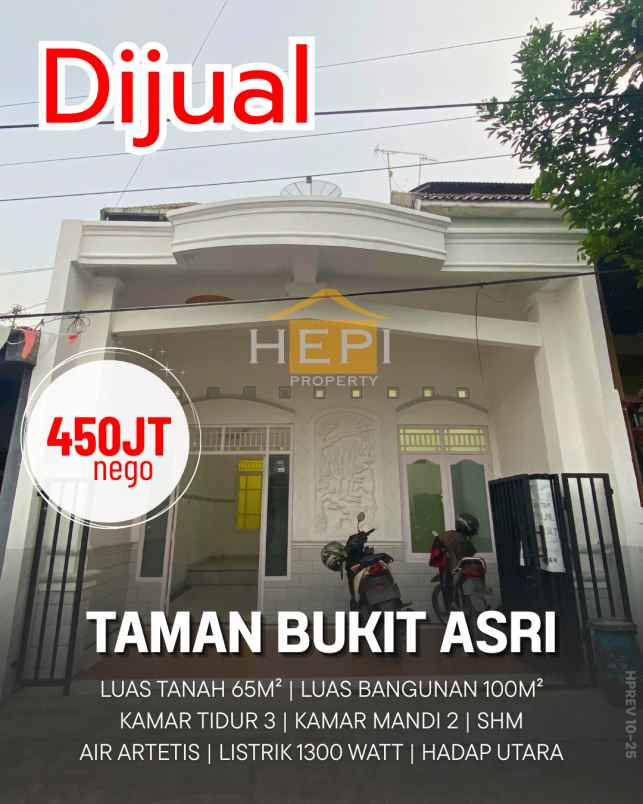 dijual rumah taman bukit asri residence