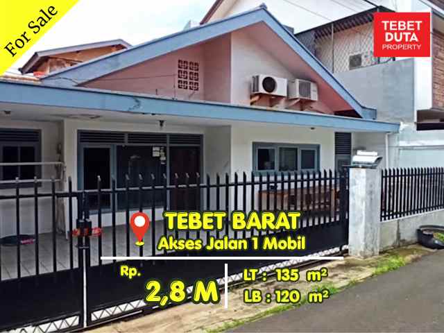 dijual rumah tebet barat