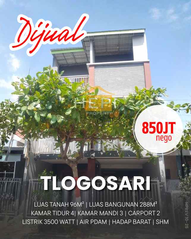 dijual rumah tlogosari