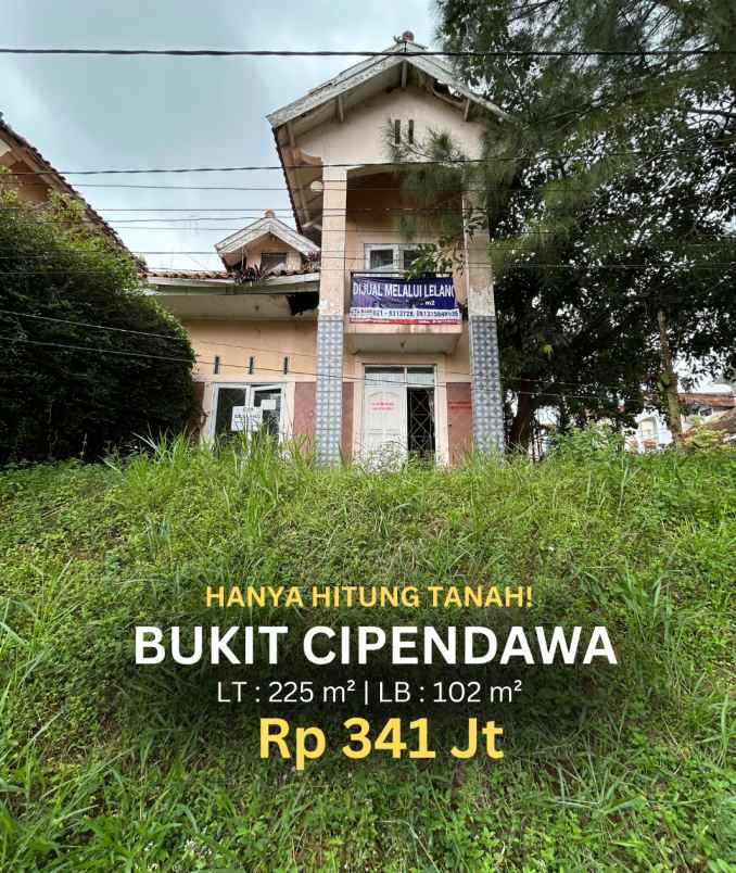 dijual rumah villa bukit cipendawa blok