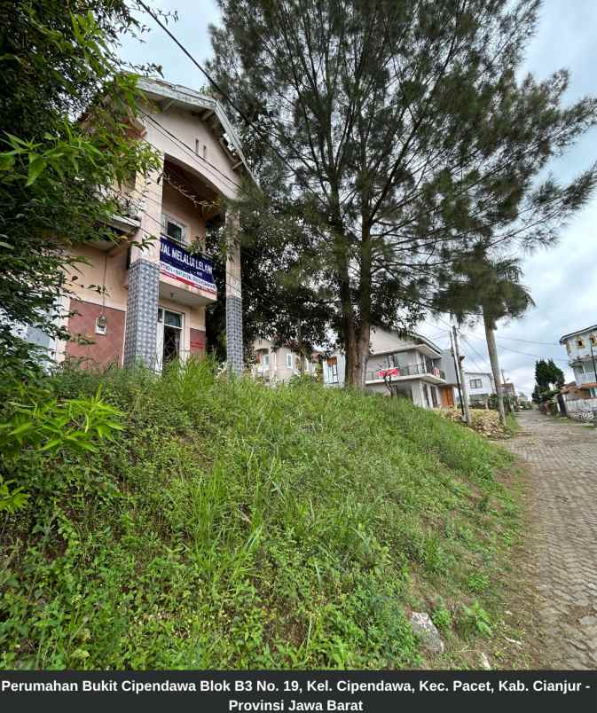 dijual rumah villa bukit cipendawa blok