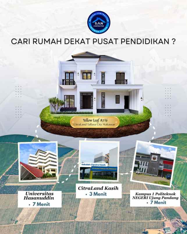 dijual rumah yellow leaf