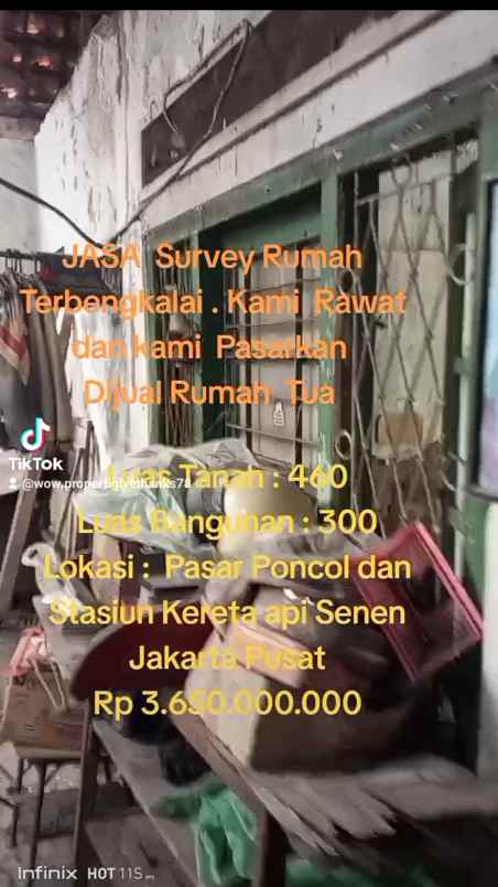 dijual rumahbtua dan tanah