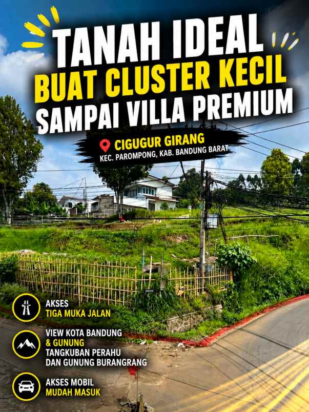 dijual tanah cigugur girang