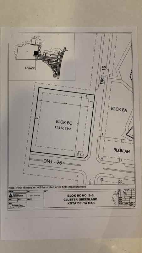 dijual tanah cikarang