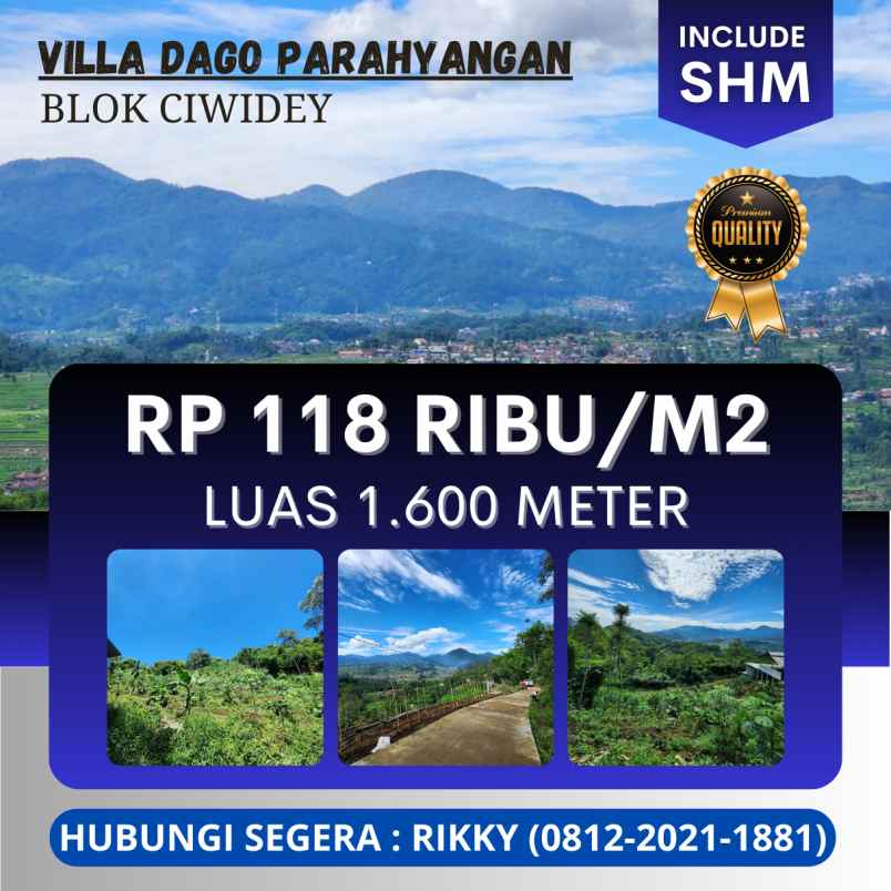 dijual tanah ciwidey