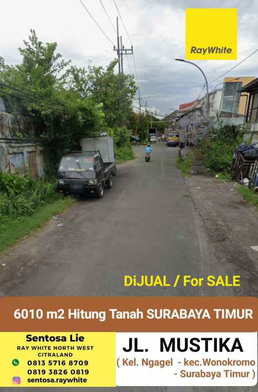 dijual tanah jalan mustika