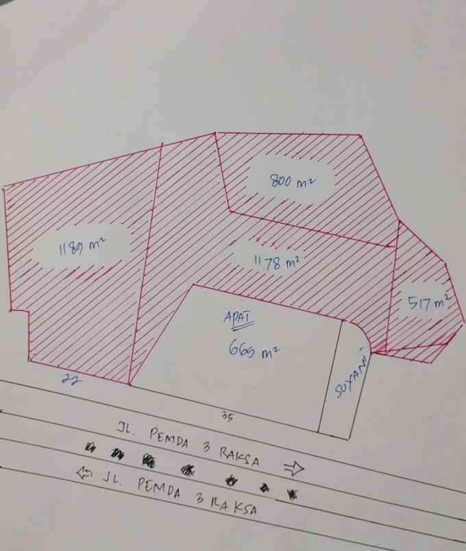 dijual tanah jalan raya pemda tigaraksa