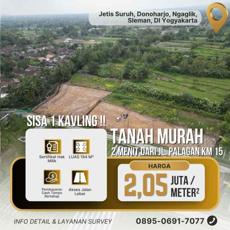 dijual tanah jetis suruh donoharjo