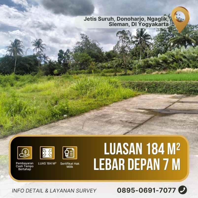 dijual tanah jetis suruh donoharjo