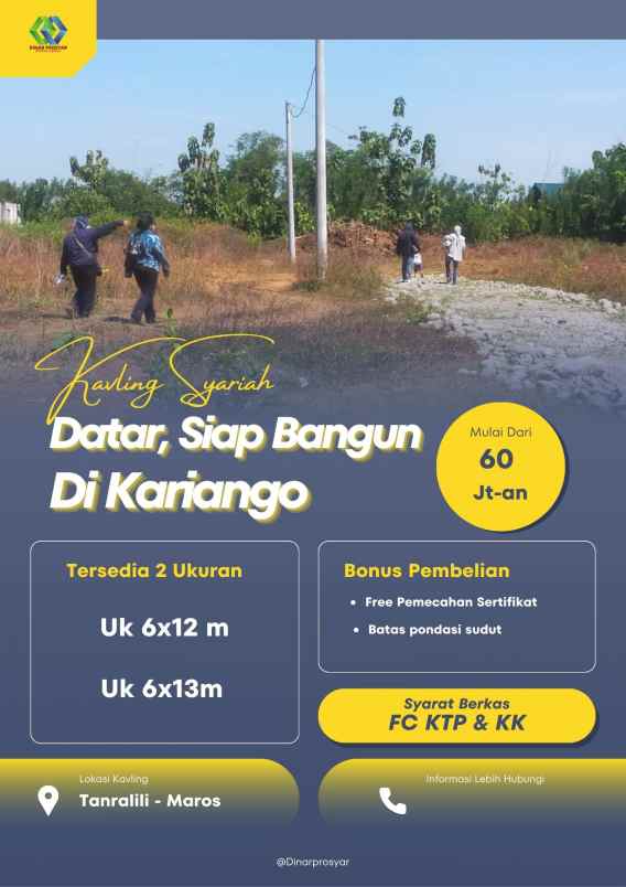 dijual tanah jl bento maros