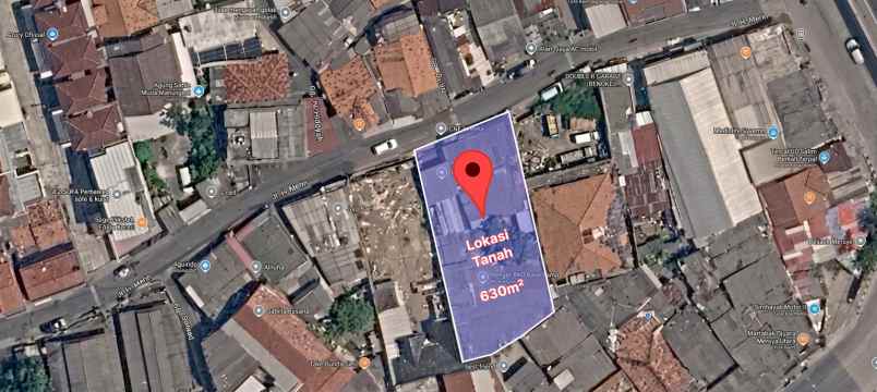dijual tanah jl h merin no 66 rt 9 rw 4