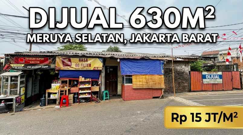 dijual tanah jl h merin no 66 rt 9 rw 4