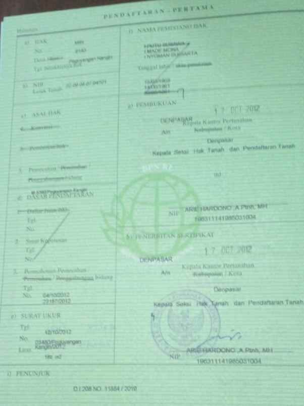 dijual tanah jl trenggana xix