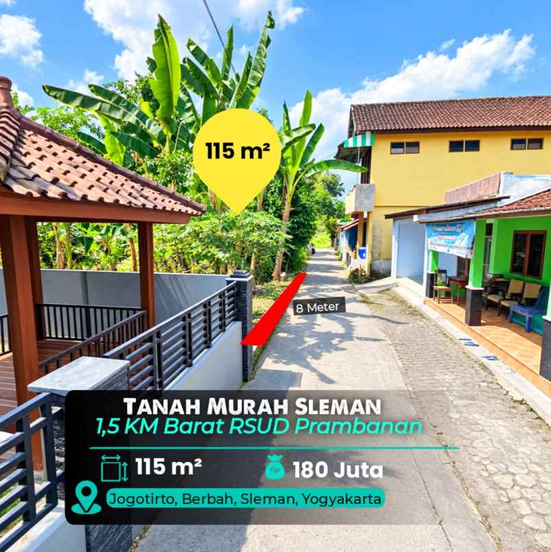 dijual tanah jogo tirto